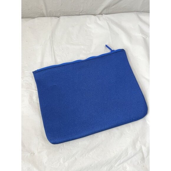 Triangl Swimwear Neoprene Swimsuit Zip Pouch in Blue - Picture 2 of 4